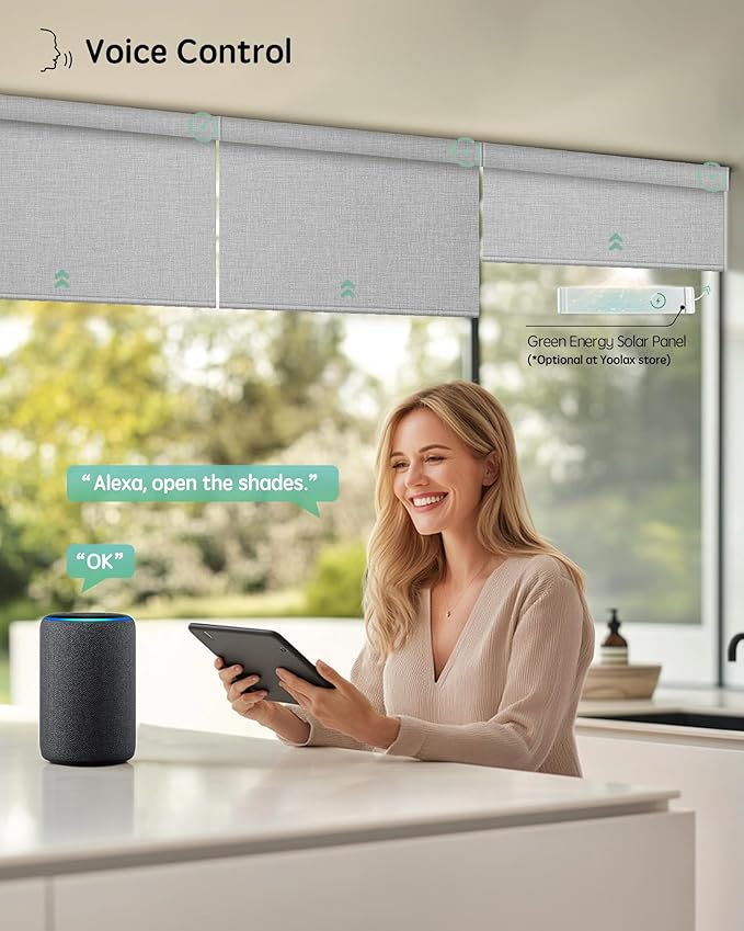 Yoolax Motorized Blinds with Remote, Smart Blinds - Image 2