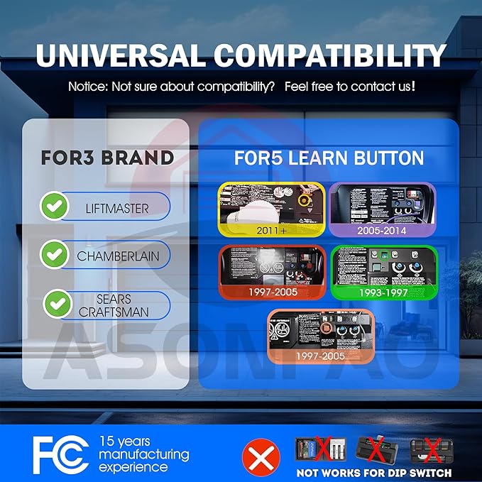 Chamberlain 953EV/EVC Universal Garage Door Opener Remote - Image 2