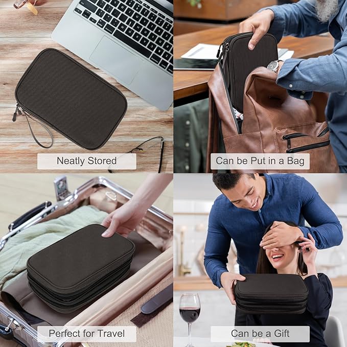 FYY Electronic Organizer, Large Travel Cable Organizer Bag Pouch Electronic - Image 7
