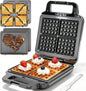 Belgian Waffle Maker with Removable Plates, Waflera Electrica, Large Waffle Iron by FineMade