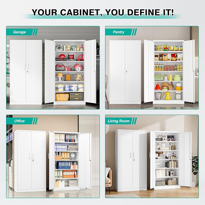 Wide & Deep Metal Storage Cabinet - Image 3