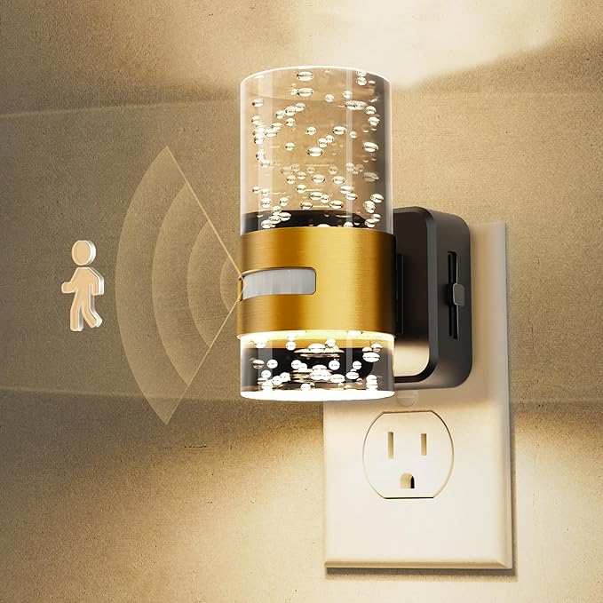 L LOHAS LED Motion Sensor Night Light, Dimmable Night Lights Plug into Wall by LLOHASLED