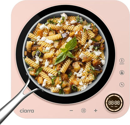 CIARRA CATIH1A-P Portable Induction Cooktop, Slim Single Electric Countertop by CIARRA