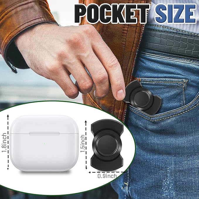 Valentines Day Gifts for Him, 3-in-1 Fidget Spinner Toy for Adult Metal Slider - Image 2