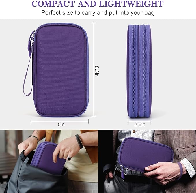FYY Electronic Organizer, Travel Cable Organizer Bag Pouch Electronic - Image 2