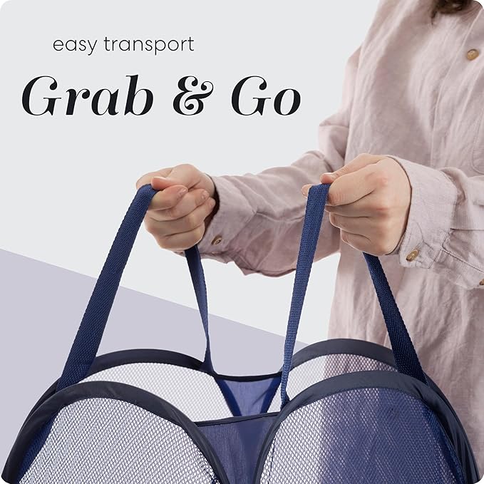 Handy Laundry Collapsible Mesh Pop Up Hamper - Image 7