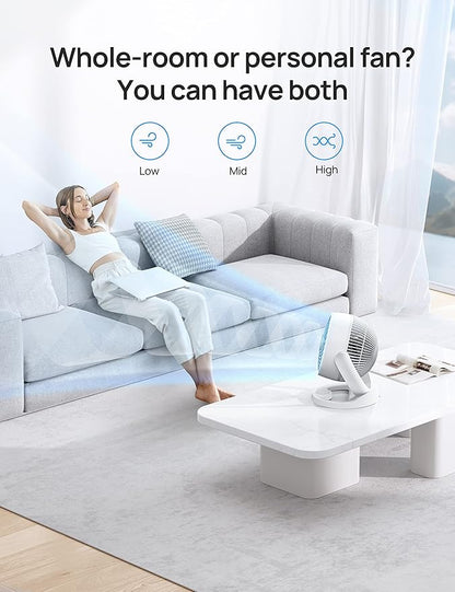 Dreo Fan for Bedroom, 12 Inches, 70ft Powerful Airflow, 28db Quiet Table Air - Image 4