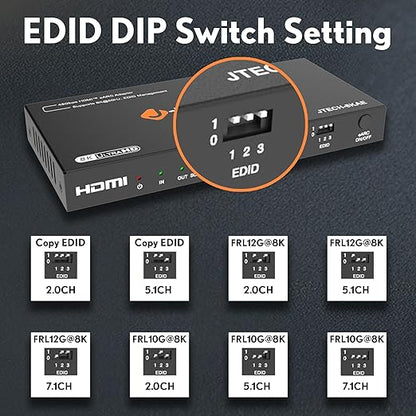 J-Tech Digital 8K HDMI Audio Extractor - Image 7