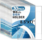 Aheroi 30Pcs Acrylic Sign Holder 8.5 x 11, No Drilling Acrylic Wall Frame Paper by Aheroi