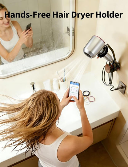 Hands Free Hair Dryer Holder Wall Mounted - Image 2