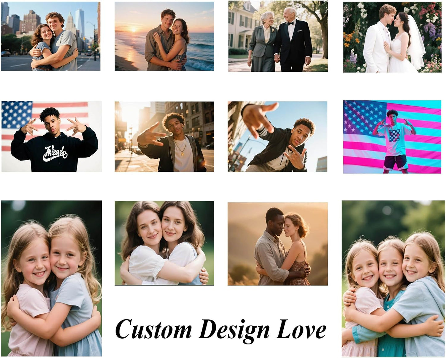 Jhdstore Custom Tapestry Personalized Tapestry Wall Hanging Upload Images Banners and Signs Customize Wall Tapestries for Bedroom 29 * 37 Inch Vertical