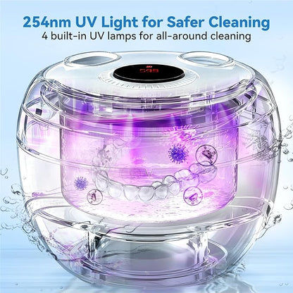 Hosoote Dental Ultrasonic Retainer Cleaner Machine, 45kHz Cleaning Pod - Image 5