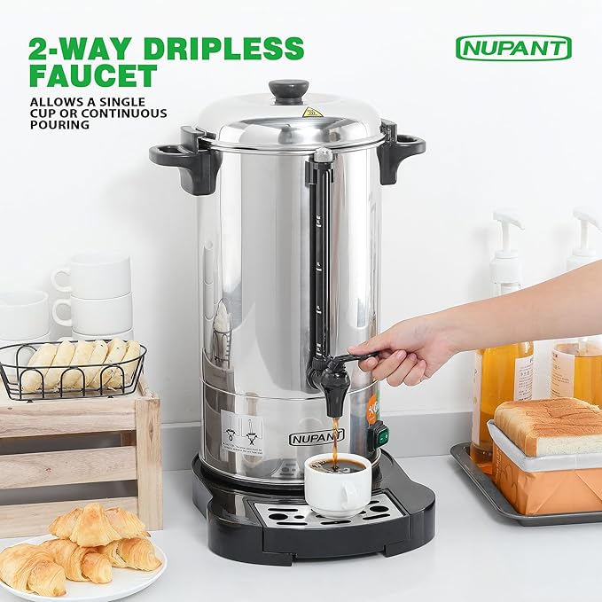 Commercial Coffee Urn 50 Cup/8L Coffee Dispenser - Image 6