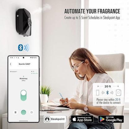 Smart Waterless Essential Oil Diffuser Hotel Scent Starter Kit, 400mL Capacity - Image 4