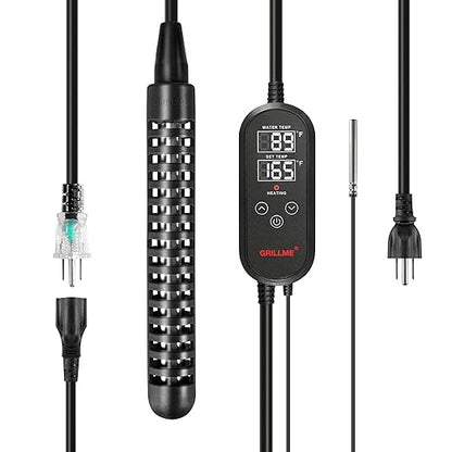 GRILLME 1000W Immersion Water Heater - Image 2
