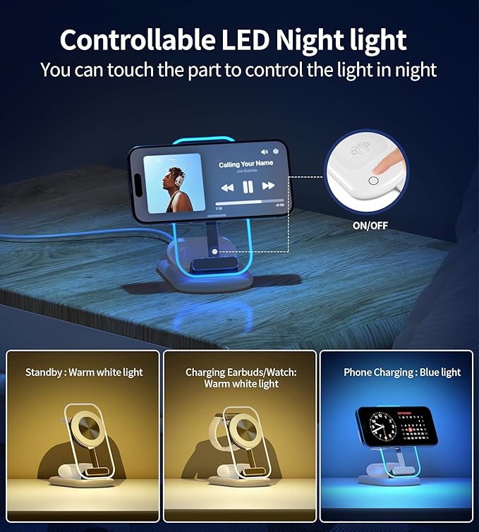 3 in 1 Magnetic Wireless Charging Station - Image 2