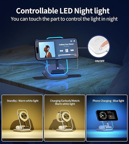 3 in 1 Magnetic Wireless Charging Station - Image 2