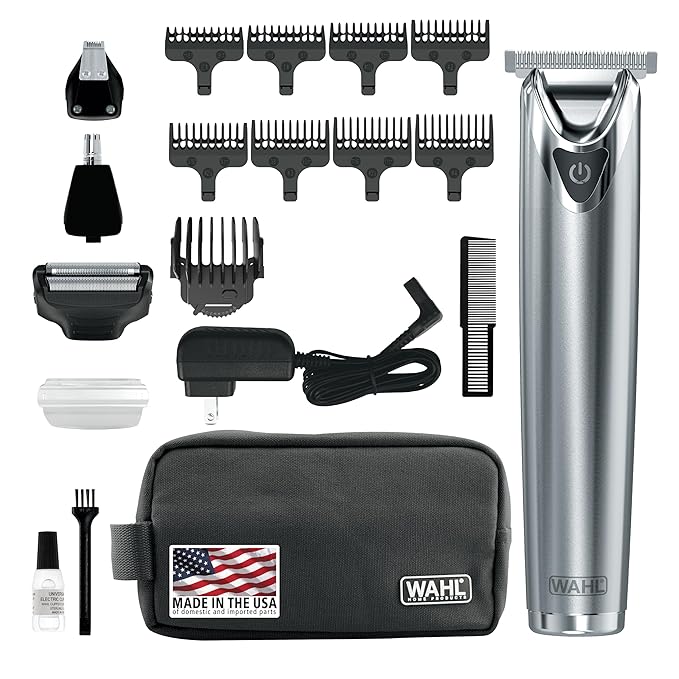 Wahl USA Stainless Steel Lithium Ion 2.0+ Beard Trimmer by Wahl