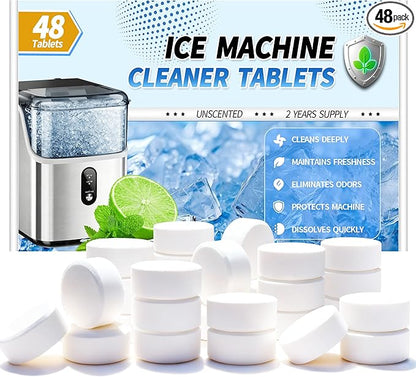 48 Pack Ice Machine Cleaner Tablets -2 Years Supply- Nickel Safe Descaler by Unknown