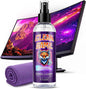 Clean Game Monitor Cleaner Spray & Microfiber Cloth 8oz, Streak-Free Computer by ScreenMom
