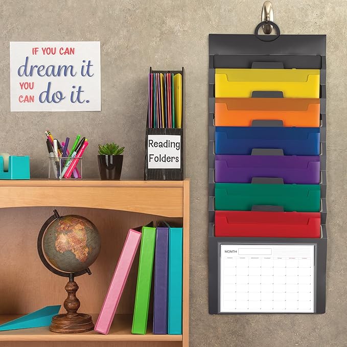 Samsill Cascading Wall File Organizer, Classrom Organization and Storage - Image 2