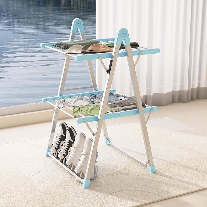 SHARNDY Electric Heated Clothes Drying Rack, Foldable Heated Garment Dryer - Image 2