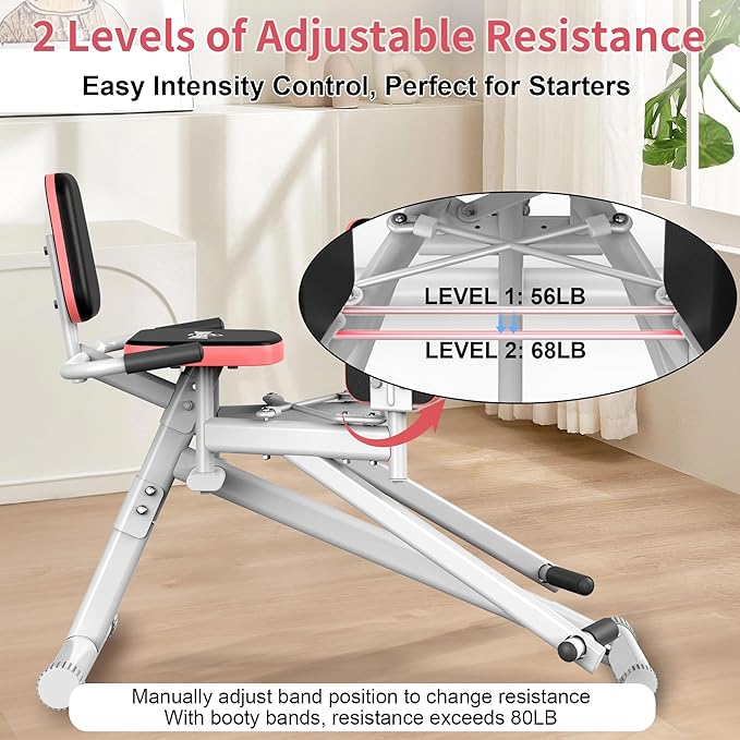 EPHESPORT Hip Abductor Machine for Home Gym – 2-Level Adjustable Glute & Thigh - Image 2