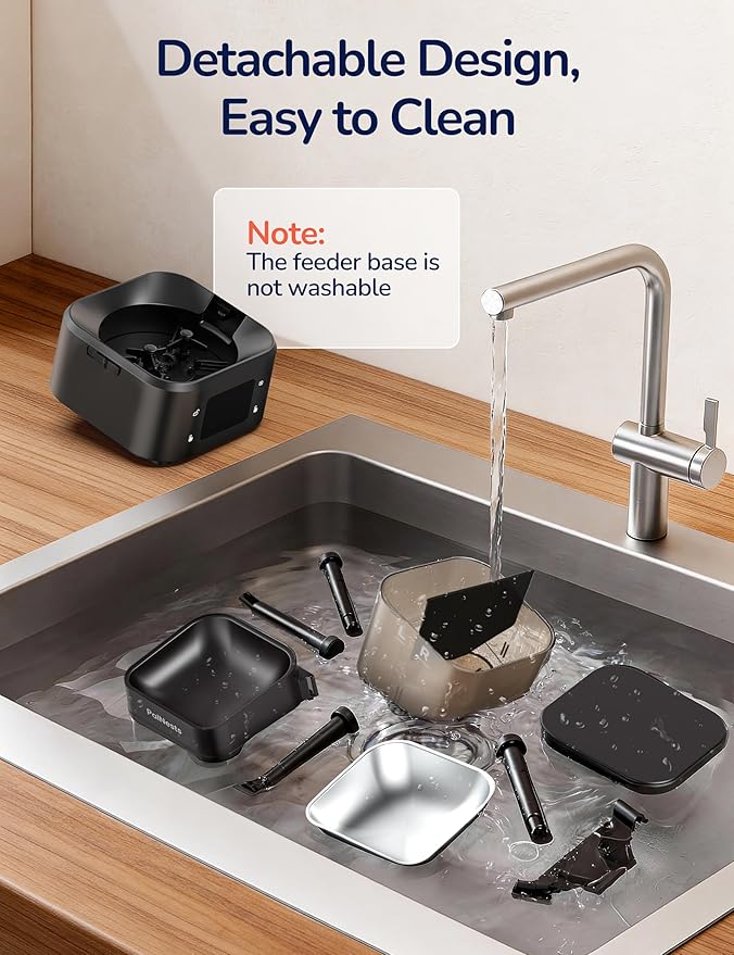 Dual Chamber Automatic Cat Feeder, Smart WiFi Pet Food Dispenser - Image 8