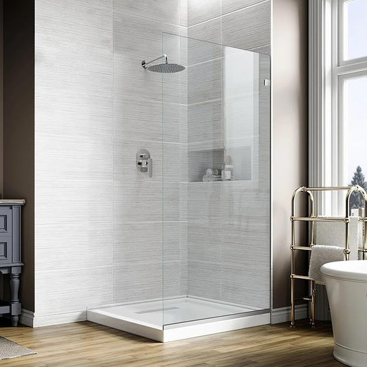 Bathroom Shower Glass Door 34 * 74" by Unknown