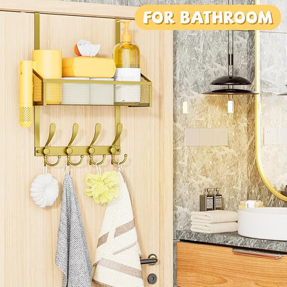 Kaiferty Over The Door Hooks Organizer, Coat Rack Over The Door Storage Hanger - Image 2