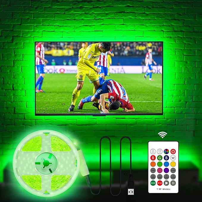 HAMLITE Led Lights for TV 70 75 80 82 Inches, 18Ft USB TV LED Backlight Behind by HAMLITE