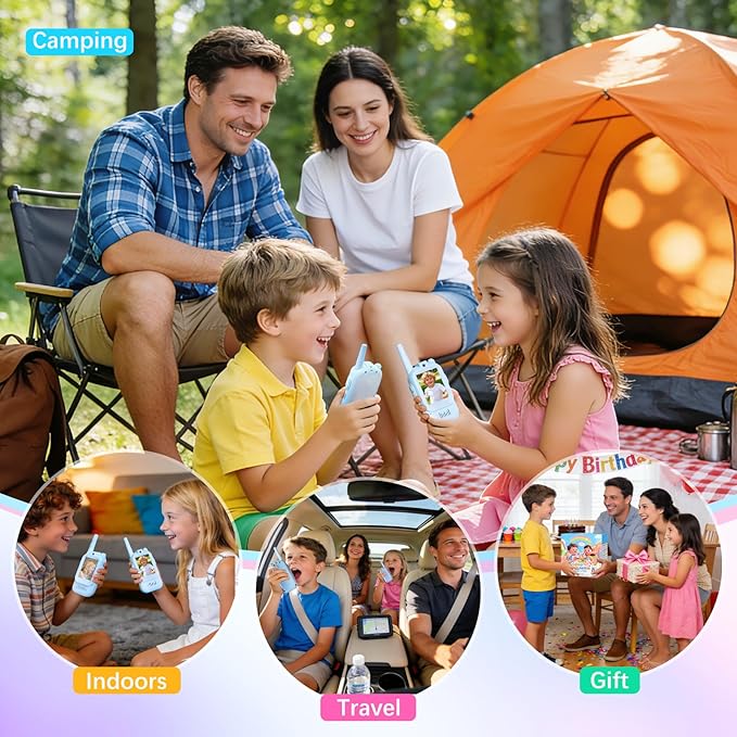 Video Walkie Talkies for Kids Toys, Birthday Gifts for Grandkids, 2 Pack HD - Image 7