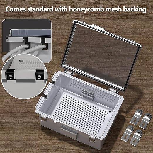 ABS Electrical Junction Box, Ventilated Design, Cable Grommets, IP65 Waterproof - Image 7