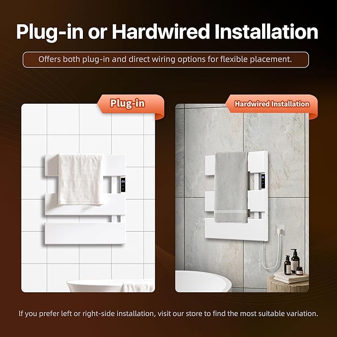 Electric Heated Towel Warmer Rack - Image 3
