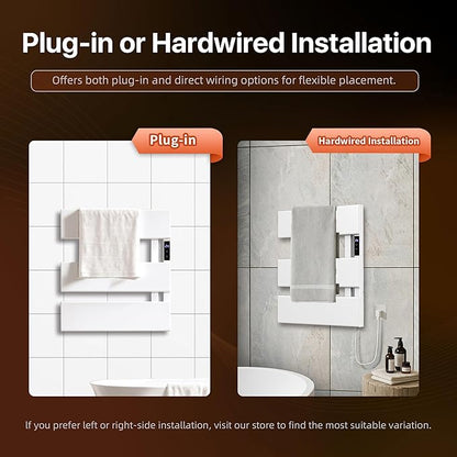 Electric Heated Towel Warmer Rack - Image 3