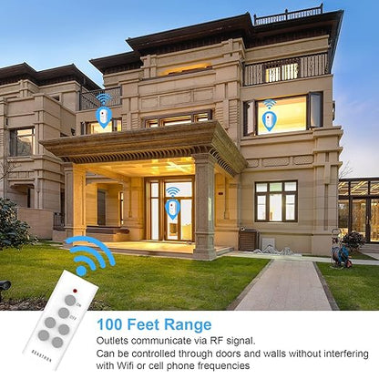 Beastron Upgraded Remote Controlled Outlet, Expandable Remote Light Switch Kit - Image 6