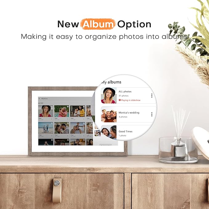 Frameo 10.1 Inch Digital Picture Frame, Digital Photo Frame WiFi, 32GB Memory - Image 5