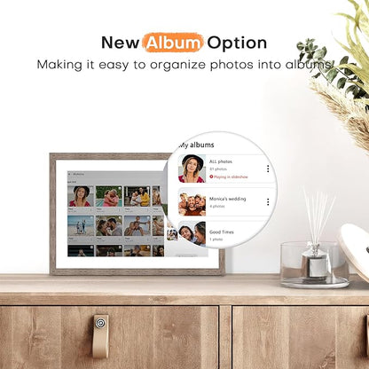 Frameo 10.1 Inch Digital Picture Frame, Digital Photo Frame WiFi, 32GB Memory - Image 5