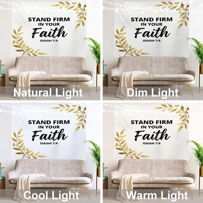 Shrahala White S Inspirational Tapestry, Black Christian Words Wall Hanging Hd Print Polyester Backdrop For Dorm Room Bedroom 59.1 X 82.7 In
