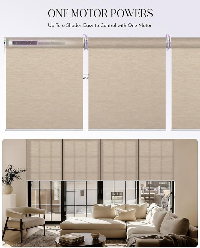 Graywind Smart Coupled Roller Shades Compatible - Image 2