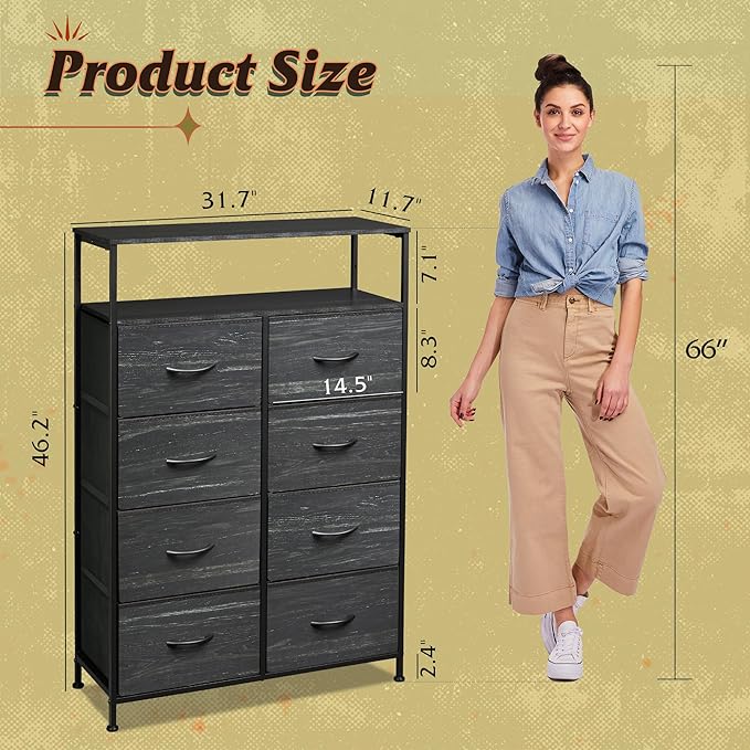 WLIVE Fabric Dresser for Bedroom - Image 3