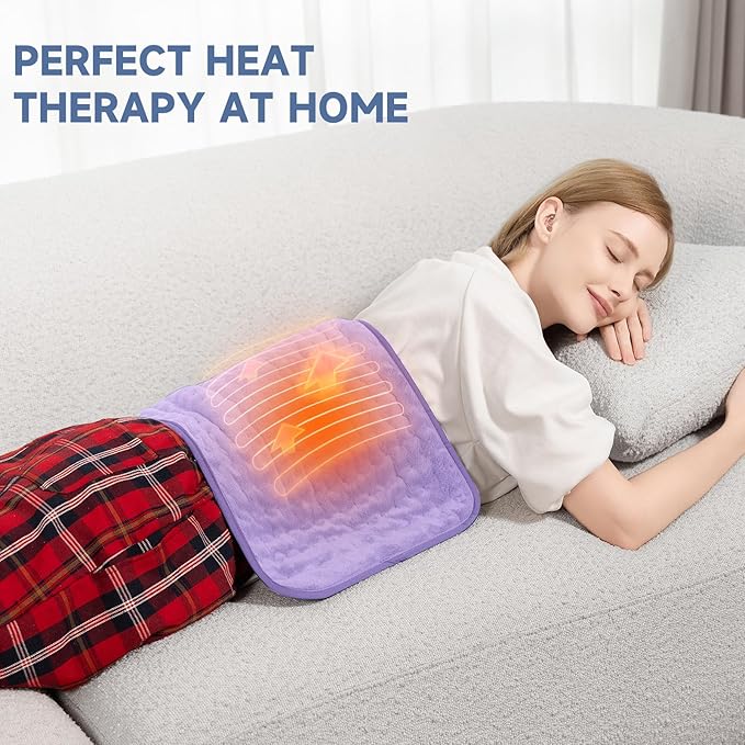 Heating Pad for Women Cramps and Back Pain Relief, Electric Heat Pad - Image 5