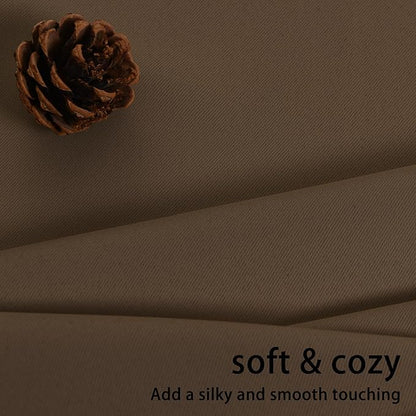 JIUZHEN Brown Blackout Curtains - Image 7