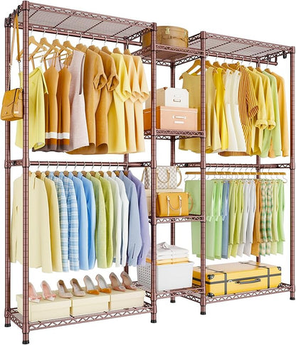 Ulif E4 Clothes Rack, Heavy-Duty Garment Rack, Metal Freestanding Clothing by Ulif