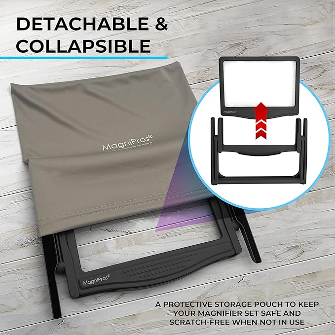 MAGNIPROS Patented 5X Large LED Page Magnifier - Image 4