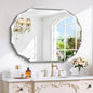 GLASHOM Frameless Bathroom Mirror, 30x40 inch Frameless Wall Mirrors Beveled by GLASHOM