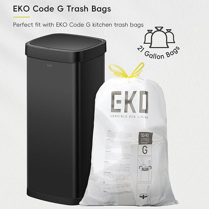 EKO EcoSmart 80L / 21.1 Gallon Motion Sensor Trash Can – Tall, Large Touchless - Image 4