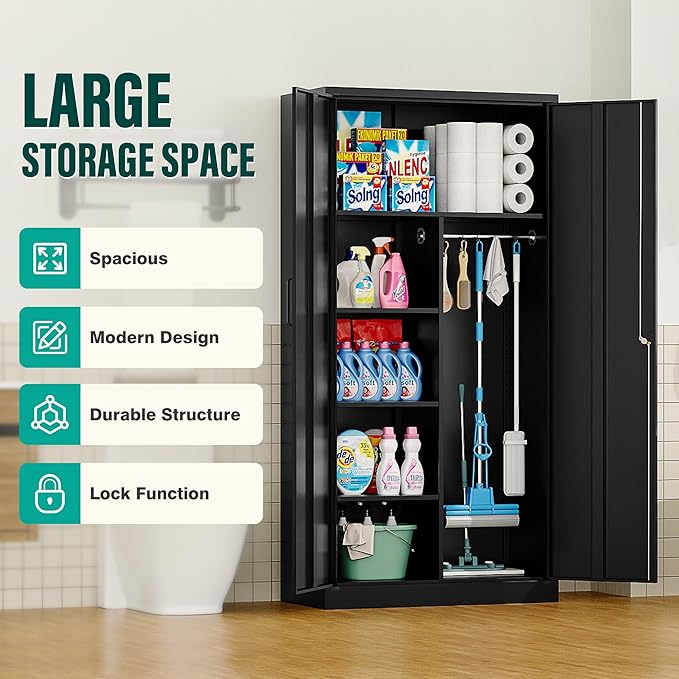 Wide & Deep Metal Storage Cabinet - Image 6