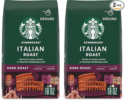Starbucks Ground Coffee, Dark Roast Coffee, Italian Roast, 100% Arabica by StarbucksCoffee