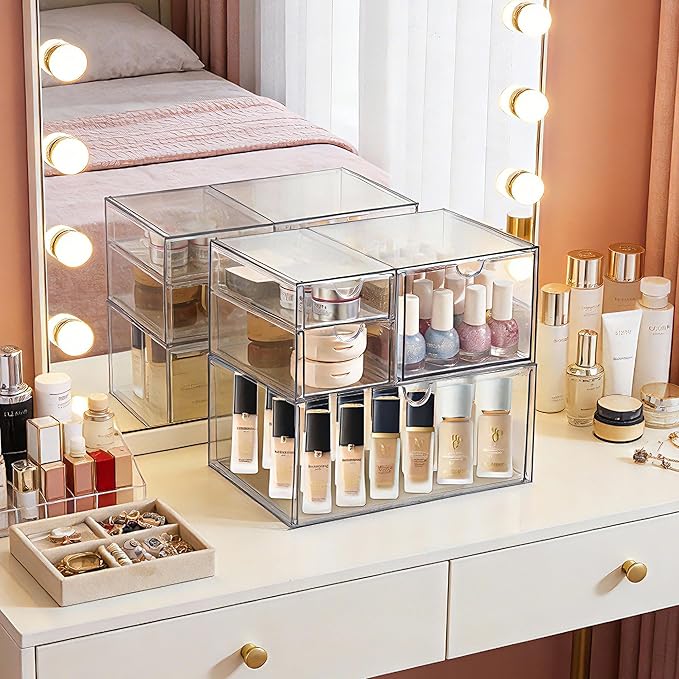 Prsildan Acrylic Drawer Makeup Organizer - Image 8